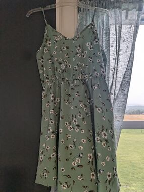 SHEIN Mint Green Floral Sundress NWOT